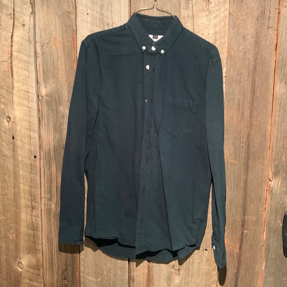 Topman Long Sleeve Button Down 100% Cotton Shirt sz S